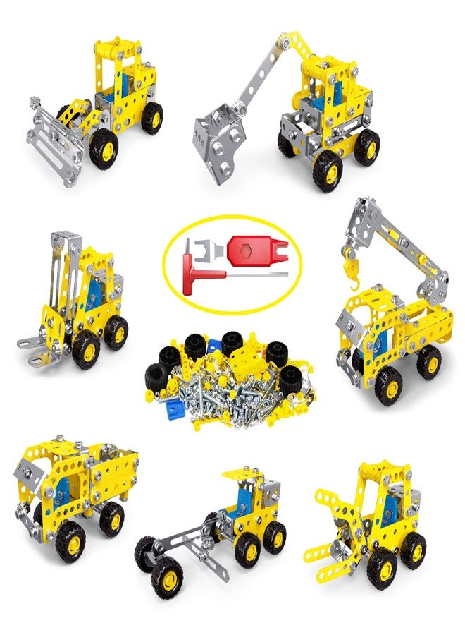 Ferthor Fun 7 in 1 STEM Toys,Creative Set for Boys Age 8-12,Learning Engineering Kids Building Blocks Model Kits,Metal Construction Toys for Kids 8 9 10 11 12+ Year Old(180PCS No Motor) - Image 1